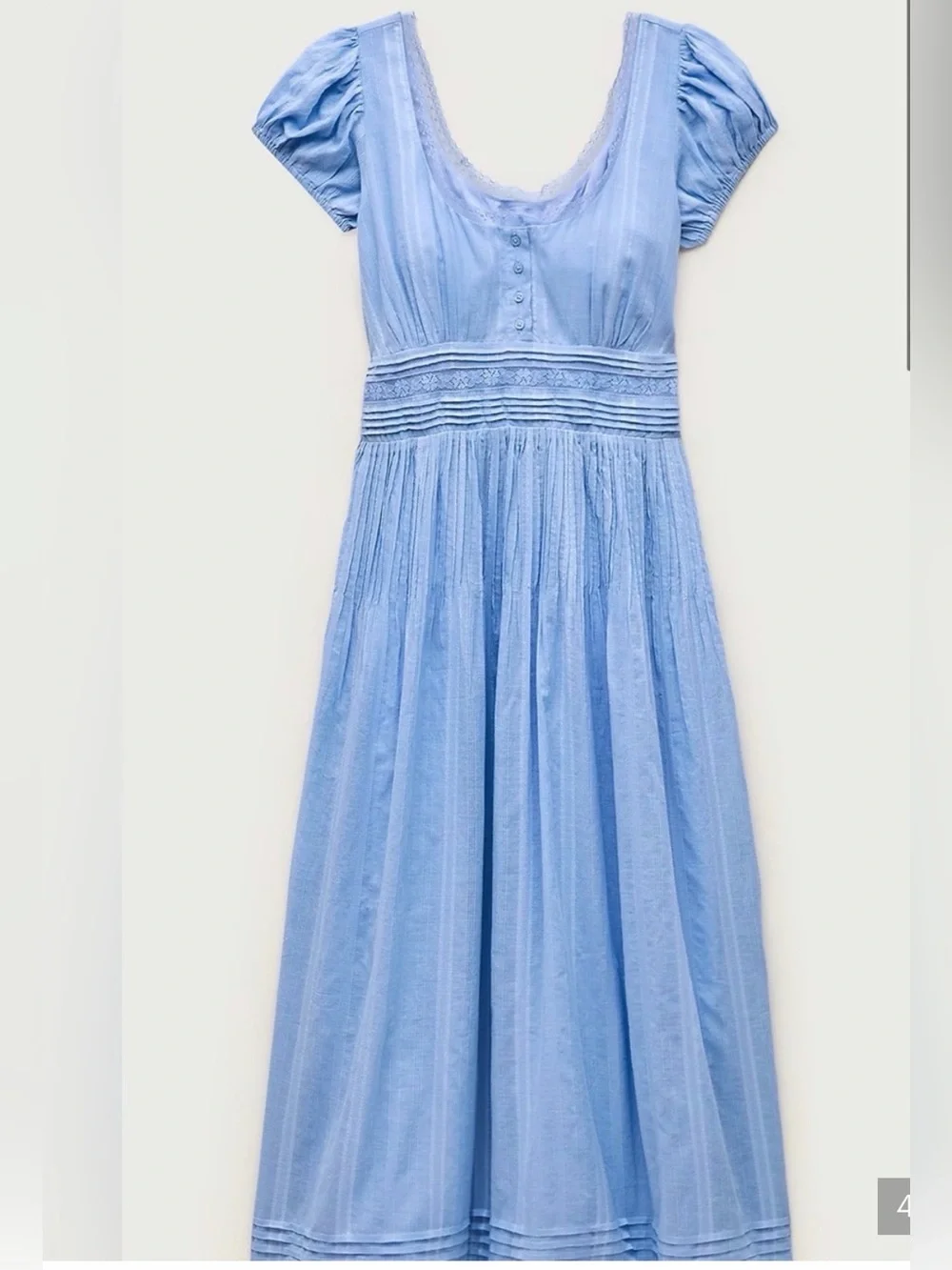J.Crew lace pintuck midi dress